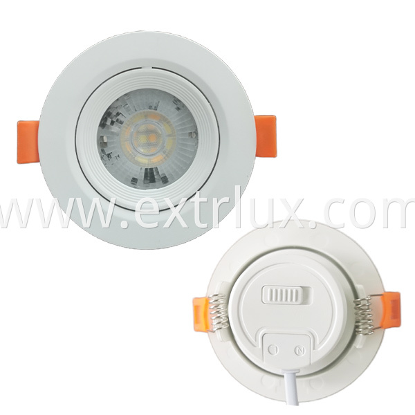 led Plastic dial rotate downlight 6W 3CCT led Plastic dial rotate downlight 6W 3CCT